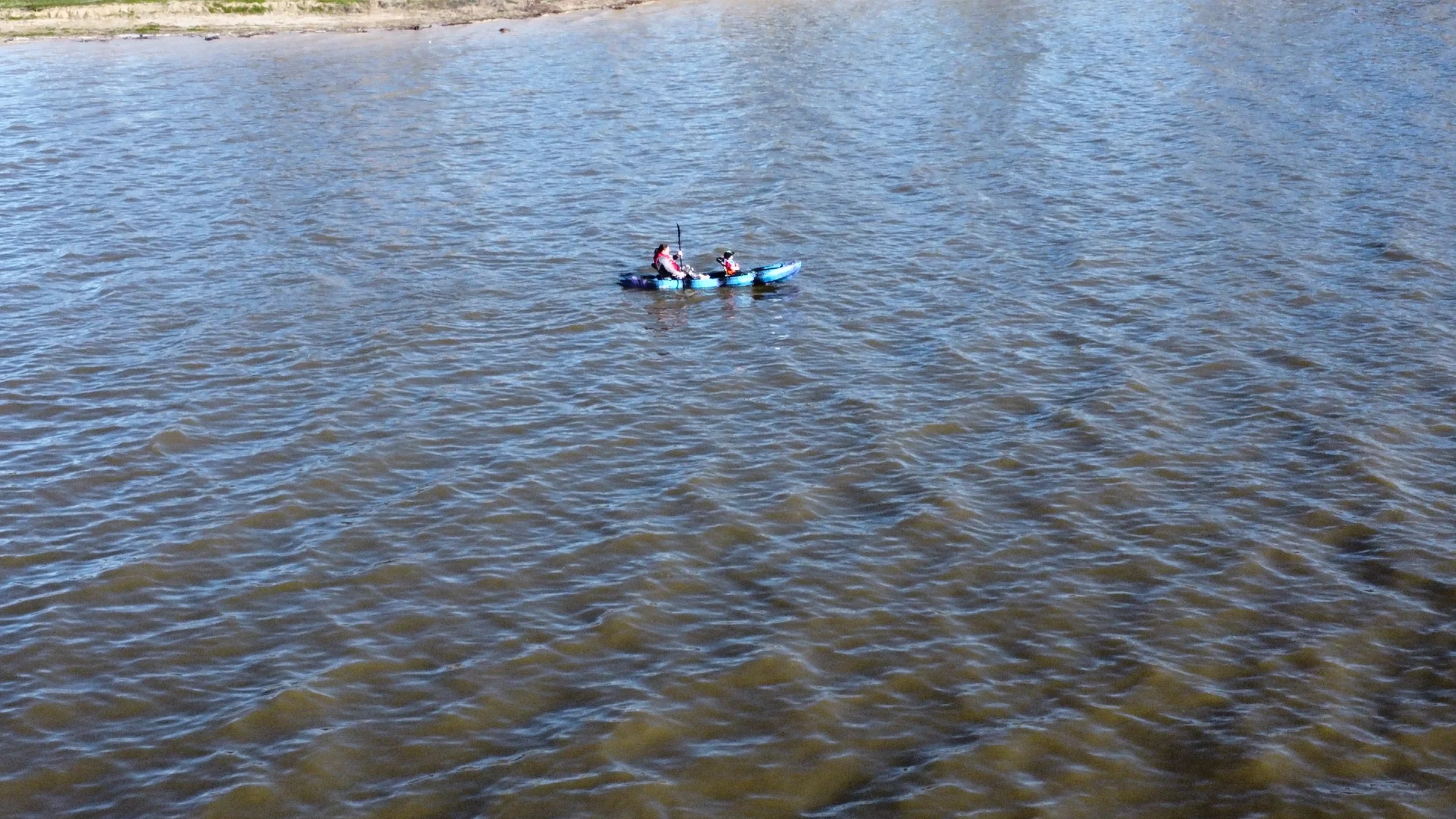Kayakers on Cedar Creek Lake